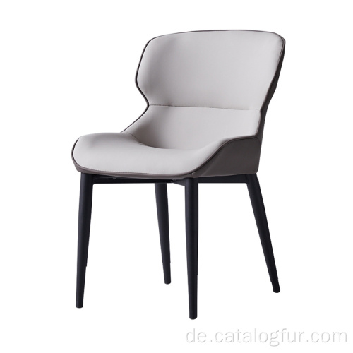 moderne Esszimmerstühle 4er-Set Stühle im nordischen Stil grau PP-Kunststoffholzstühle für Esszimmer